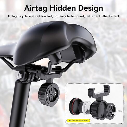 DDJ Bike Computer Mount متوافق مع Garmin Edge & Airtag ، لغطاء ساق الدراجة 1-1/8 "و 1-1/4" in Kuwait