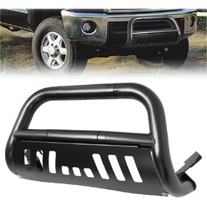 KUAFU 3" Bull Bar Compatible with 1999-2006 Toyota Tundra 2001-2007 Toyota Sequoia w/Skid Plate Tube Push Bumper Grille Guard Black in Saudi Arabia