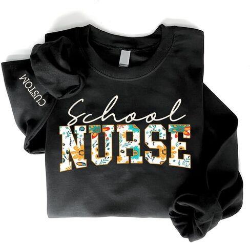 Floral Emergency Department Sweatshirt, Emergency Nurse Shirt,ER Nurse Crewneck, ER Nurse Gift, ER Department Sweater in Kuwait