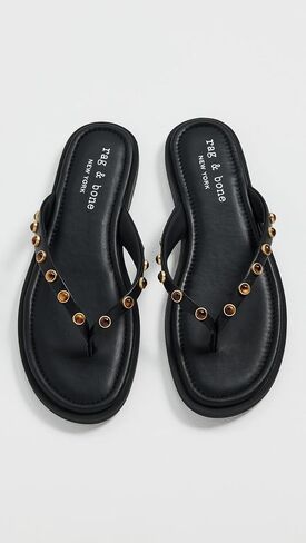 rag & bone Women's Cabochon Gia Thong Sandals in Saudi Arabia