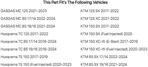 TUSK طي رافعة نصيحة أسود/برتقالي لـ KTM 125 SX 2017-2022 in Saudi Arabia