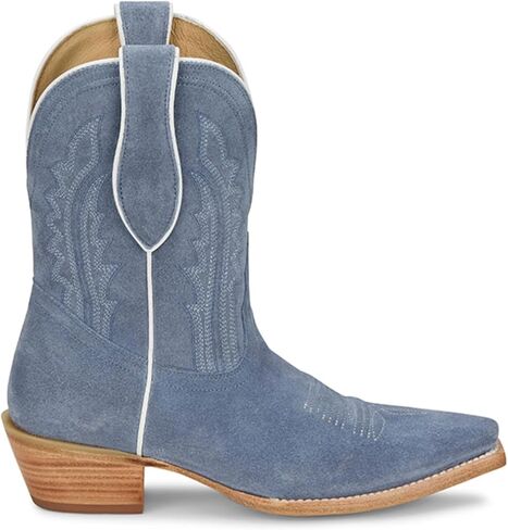Tony Lama's Lea's Suede Western Booties Snip Toe - DR3261 in Kuwait