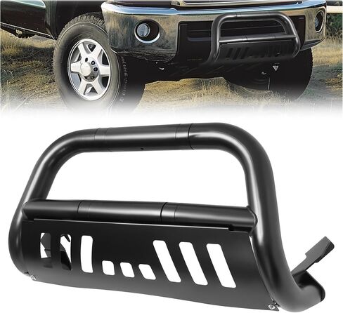 Kuafu 3 "Bull Bar متوافق مع 1999-2006 Toyota Tundra 2001-2007 Toyota sequoia w/skid plate tube push grille grille black in Saudi Arabia
