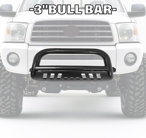 Kuafu 3 "Bull Bar متوافق مع 1999-2006 Toyota Tundra 2001-2007 Toyota sequoia w/skid plate tube push grille grille black in Saudi Arabia