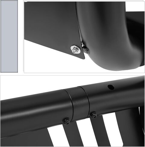 Kuafu 3 "Bull Bar متوافق مع 1999-2006 Toyota Tundra 2001-2007 Toyota sequoia w/skid plate tube push grille grille black in Saudi Arabia