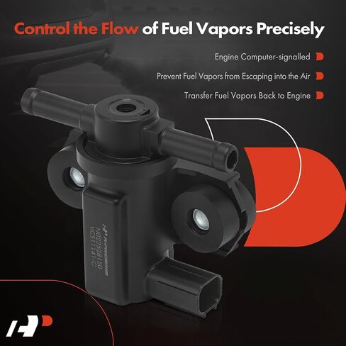 A-Premium Vapor Canister Purge Solenoid Valve متوافق مع Honda Accord 2004-2007 ، Pilot 2005-2008 ، Odyssey 2005-2010 ، Ridgeline 2006-2008 & Acura MDX 2004-2006 ، TL ، RL & Saturn ، 3.0L 3.5L 3.5L in Saudi Arabia
