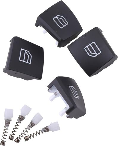 4pcs Window Switch Button Cap Compatible for Mercedes-Benz C E Class W204 W212 W204 W166 X156 W156 2007-2016, Interior Window Switch Button Cover Replace A2049055402 in Saudi Arabia