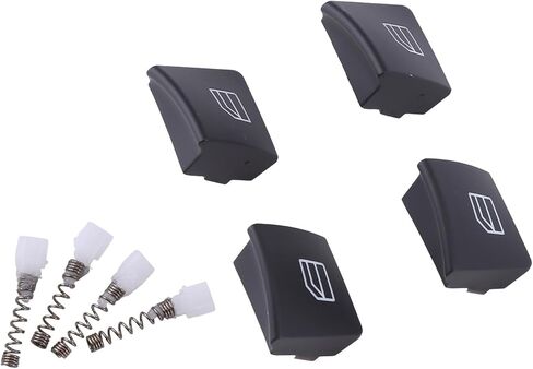 4pcs Window Switch Button Cap Compatible for Mercedes-Benz C E Class W204 W212 W204 W166 X156 W156 2007-2016, Interior Window Switch Button Cover Replace A2049055402 in Saudi Arabia