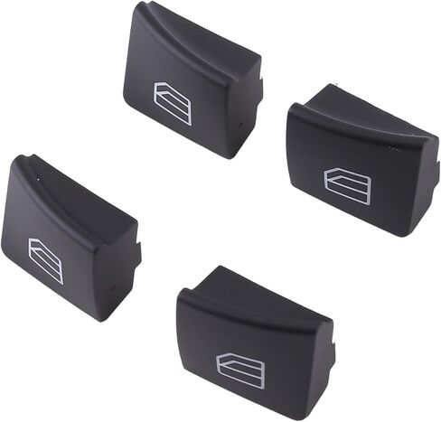 4pcs Window Switch Button Cap Compatible for Mercedes-Benz C E Class W204 W212 W204 W166 X156 W156 2007-2016, Interior Window Switch Button Cover Replace A2049055402 in Saudi Arabia