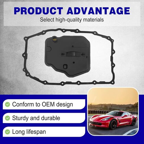 8L90 | 8L45 مرشح ناقل حركة أوتوماتيكي مع مجموعة حشيش بان للزيت لـ GM Sierra Savana Yukon XL ، لـ Chevy Silverado Express Camaro ، لـ ATS CTS CT4 Escalade ، استبدل OE# 24274402 | TF922 in Saudi Arabia