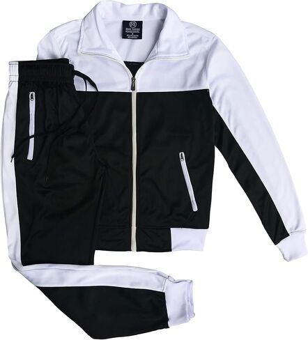 Women's 2-Piece Fashionary Tracksuit Full Track Jacket & Jogger Track pants Jumpsuit in Kuwait