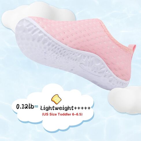 Toddler Girls Boys Water Shoes Kids Quick Dry Barefoot Breathable Aqua Shoes for Swim Beach Outdoor Water Sports Pool River 3.5-4 Infant in Kuwait
