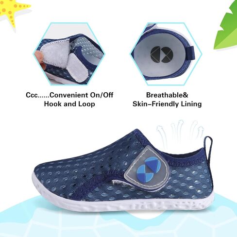 Toddler Girls Boys Water Shoes Kids Quick Dry Barefoot Breathable Aqua Shoes for Swim Beach Outdoor Water Sports Pool River 3.5-4 Infant in Kuwait