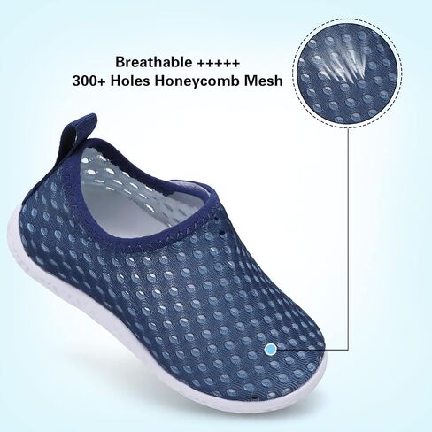 Toddler Girls Boys Water Shoes Kids Quick Dry Barefoot Breathable Aqua Shoes for Swim Beach Outdoor Water Sports Pool River 3.5-4 Infant in Kuwait
