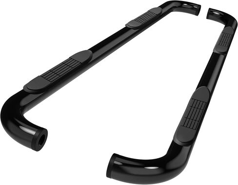 خطوات جانبية TAC FIT 2004-2012 CHEVY COLORADA CREW CAB/GMC CANYON CREW CAB BACKUP TRACK 3 "سوداء الجانب بارات Nerf Step Rails Running Off Off Road Outside Excediors (2 قطعان يركضون) in Saudi Arabia