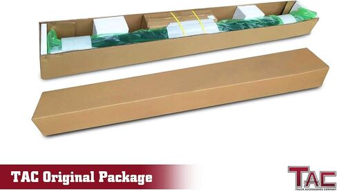 خطوات جانبية TAC FIT 2004-2012 CHEVY COLORADA CREW CAB/GMC CANYON CREW CAB BACKUP TRACK 3 "سوداء الجانب بارات Nerf Step Rails Running Off Off Road Outside Excediors (2 قطعان يركضون) in Saudi Arabia
