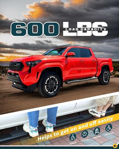 600 lbs Running Boards Fit for 2024 2025 Toyota Tacoma Double Cab Side Steps in Saudi Arabia