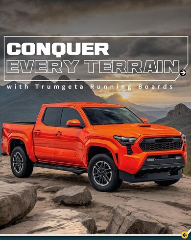 600 lbs Running Boards Fit for 2024 2025 Toyota Tacoma Double Cab Side Steps in Saudi Arabia