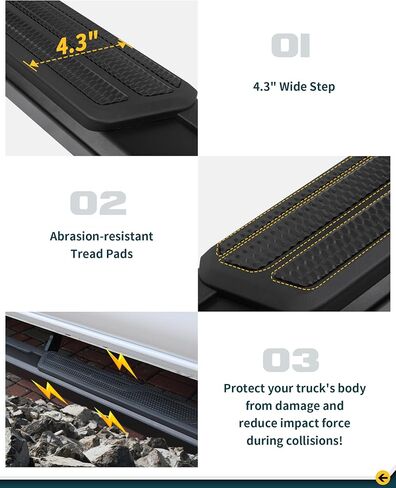 600 lbs Running Boards Fit for 2024 2025 Toyota Tacoma Double Cab Side Steps in Saudi Arabia