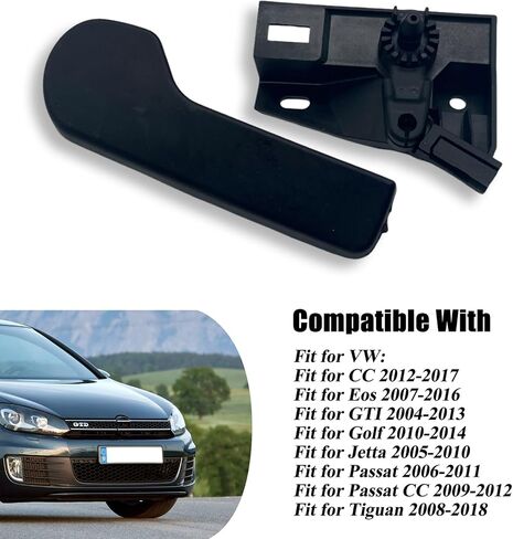 Engine Hood Latch Release Handle Rod with Base Compatible with VW Passat CC Golf Jetta Eos GTI Tiguan Replacement 1J1823533C82V 1J1823533C71N 7E18235339B9 1K1823633B in Saudi Arabia