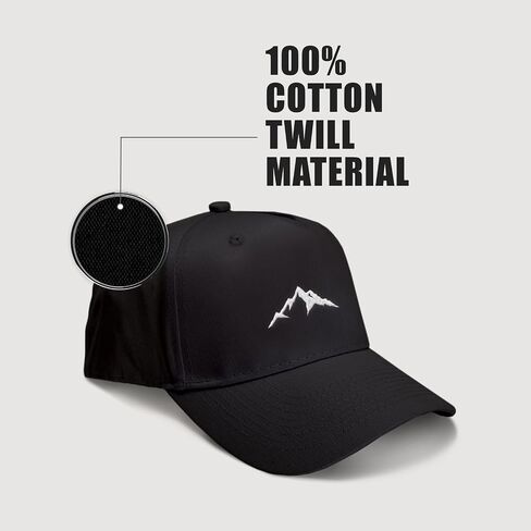 GotPrint Custom Hat, Embroidered Baseball Cap, Logo or Text, Adjustable Loop Backing, 100% Cotton in Saudi Arabia