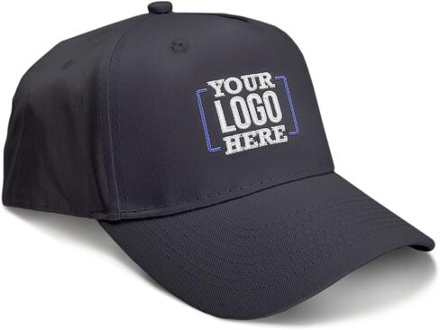 GotPrint Custom Hat, Embroidered Baseball Cap, Logo or Text, Adjustable Loop Backing, 100% Cotton in Saudi Arabia