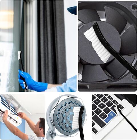 9 Pcs Double-Ended Cleaning Brushes Nylon Small Detailing Crevice Brush Mini Stiff Bristles Brushes All Purpose Cleaning Brush for Detailed Clean Jewelry Cars Kitchen Small Spacesnt in Saudi Arabia