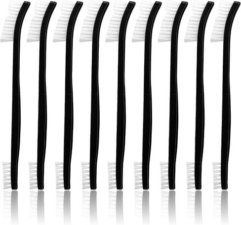 9 Pcs Double-Ended Cleaning Brushes Nylon Small Detailing Crevice Brush Mini Stiff Bristles Brushes All Purpose Cleaning Brush for Detailed Clean Jewelry Cars Kitchen Small Spacesnt in Saudi Arabia