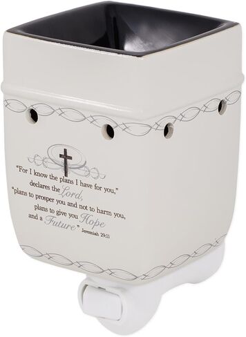 Elanze Designs Grandma Garden of Love Ceramic Stoneware Electric Plug-in Outlet Wax Oil Warmer in Saudi Arabia
