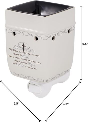 Elanze Designs Grandma Garden of Love Ceramic Stoneware Electric Plug-in Outlet Wax Oil Warmer in Saudi Arabia