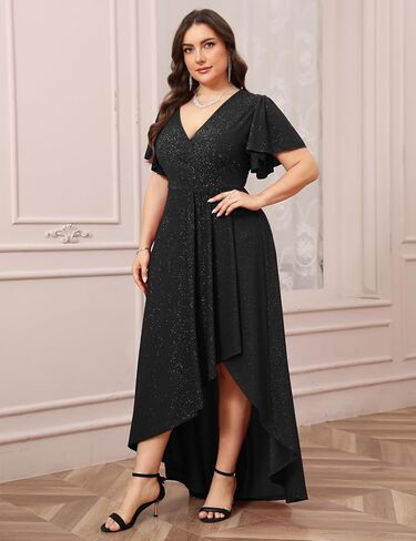 Cyclamen plus size sparcly starial dress refclle wrap a long long slit dresses cocktail party poncl in Kuwait