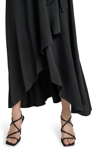 DKNY Women's Surplice Surplice Surplice Tie Fit & Flare Midi Dress in Kuwait