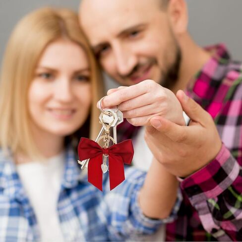 3 Pack Cute Bow Purse Charms - Red, White & Black Bowknot Key Chains for Handbag, Car Key Ring & Bag Charm Pendant in Saudi Arabia
