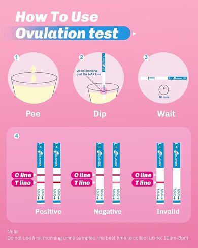 HEAL-CHECK 30 Ovulation and 10 Pregnancy Test Strips with 40 Urine Cups, Fertility Test for Women TTC, Get Pregnant Easier, Easy to Use at Home, Over 99% Accuracy, Individually Wrapped in Saudi Arabia