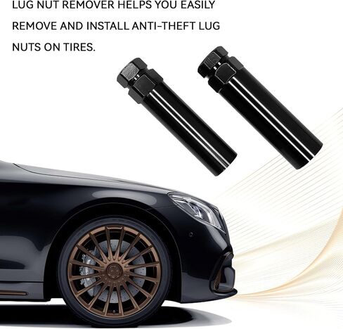 Large 6 Spline Lug Nut Socket Spline Lug Nut Key, Wheel Lock Key Fuel Rim Nuts Lock Removal for 6Spline Wheel Nuts and 21mm 13/16 Inch & 22mm 7/8 Inch Hex Wrench Tuner Lugnuts Tool in Saudi Arabia