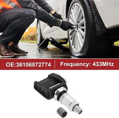 ACROPIX 4PCS 433MHz استشعار ضغط الإطارات استشعار الضغط الإطارات لـ BMW X3 X4 X5 X6 2017-2021 NO.36106872774 in Saudi Arabia