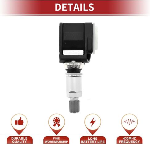 ACROPIX 4PCS 433MHz استشعار ضغط الإطارات استشعار الضغط الإطارات لـ BMW X3 X4 X5 X6 2017-2021 NO.36106872774 in Saudi Arabia