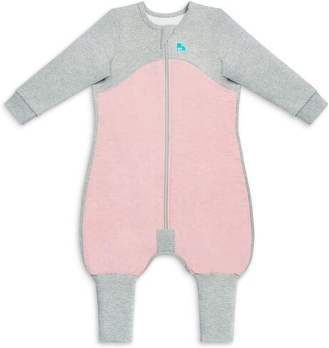 Love to Dream Organic Sleep Suit with Legs, Short Sleeve Baby Sleep Suit, Super Soft, Temperature Regulating Toddler Sleeping Bag, All Seasons Wearable Blanket, Blue, 12-24 Months in Kuwait