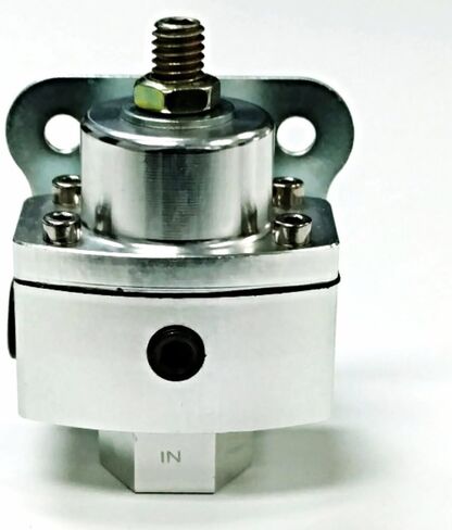5-12 PSI Aluminum Adjustable Fuel Regulator w/White Gauge - 3/8" NPT Ports in Saudi Arabia