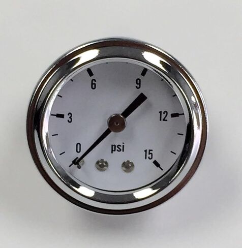 5-12 PSI Aluminum Adjustable Fuel Regulator w/White Gauge - 3/8" NPT Ports in Saudi Arabia