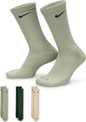 Nike Everyday Plus Cushioned Crewingssocken (3 Paar) تدريب الطاقم الجوارب للجنسين - البالغين in Saudi Arabia