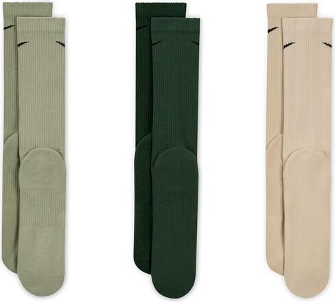 Nike Everyday Plus Cushioned Crewingssocken (3 Paar) تدريب الطاقم الجوارب للجنسين - البالغين in Saudi Arabia