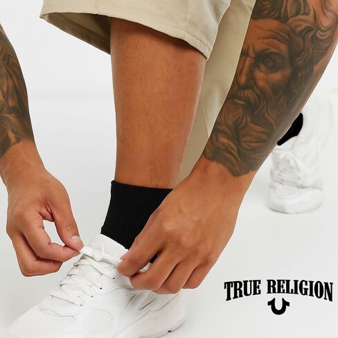 True Religion Mens Socks 12 Pack Mid Crew Socks for Men Premium Athletic, Shoe Size 8-12 in Saudi Arabia