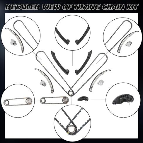 Engine Timing Chain Kit LR032048 LR072638 LR051013 Fits for 2011-2013 LR4 5.0L V8,for 2010-2015 RANGE ROVER SPORT 3.0L 5.0L,for 2010-2015 RANGE ROVER 5.0L Timing Chain Kit Parts in Saudi Arabia