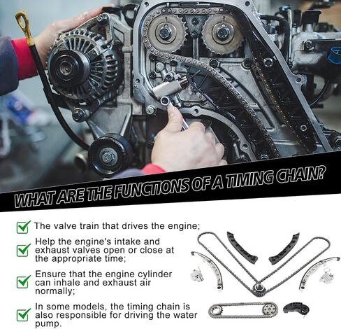 Engine Timing Chain Kit LR032048 LR072638 LR051013 Fits for 2011-2013 LR4 5.0L V8,for 2010-2015 RANGE ROVER SPORT 3.0L 5.0L,for 2010-2015 RANGE ROVER 5.0L Timing Chain Kit Parts in Saudi Arabia