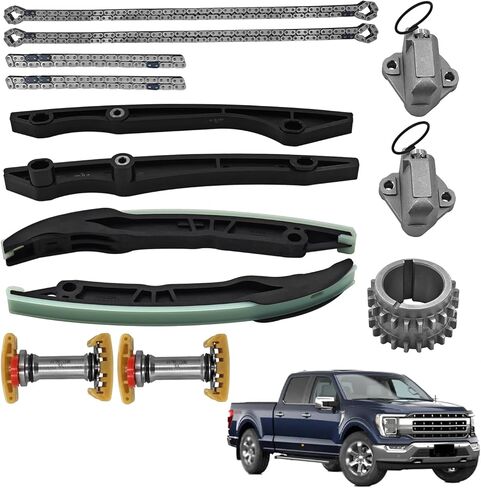 BR3Z6K254A Timing Chain Kit Compatible with 2018-2020 Ford F-150, 2018-2020 Ford Mustang 5.0L V8 GAS DOHC Naturally Aspirated Only in Saudi Arabia