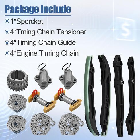 BR3Z6K254A Timing Chain Kit Compatible with 2018-2020 Ford F-150, 2018-2020 Ford Mustang 5.0L V8 GAS DOHC Naturally Aspirated Only in Saudi Arabia