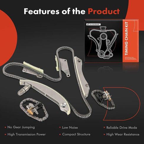 A-Premium 10PCS Engine Timing Chain Kit W/Tensioner & Guide Compatible with Dodge & Chrysler - Charger 2008, Avenger 2008, Magnum 2008, 300 2008, Sebring 2008 - V6 2.7L in Saudi Arabia