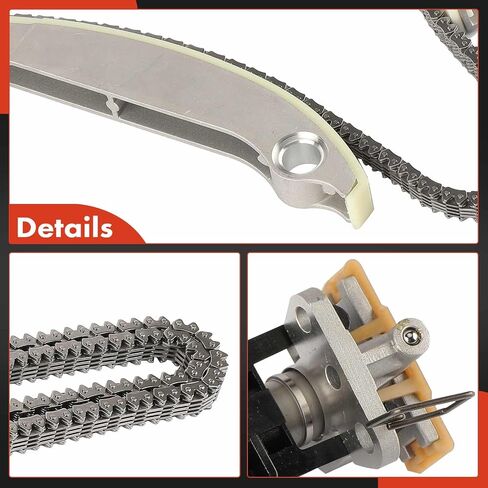 A-Premium 10PCS Engine Timing Chain Kit W/Tensioner & Guide Compatible with Dodge & Chrysler - Charger 2008, Avenger 2008, Magnum 2008, 300 2008, Sebring 2008 - V6 2.7L in Saudi Arabia