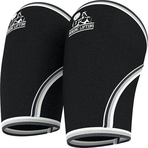 Nordic Lifting Elbow Sleeves (1 Pair) Support & Compression for Weightlifting, Powerlifting, Cross-Training & Tennis - 5mm Neoprene Sleeve for the Best Performance - Both Women & Men in Kuwait